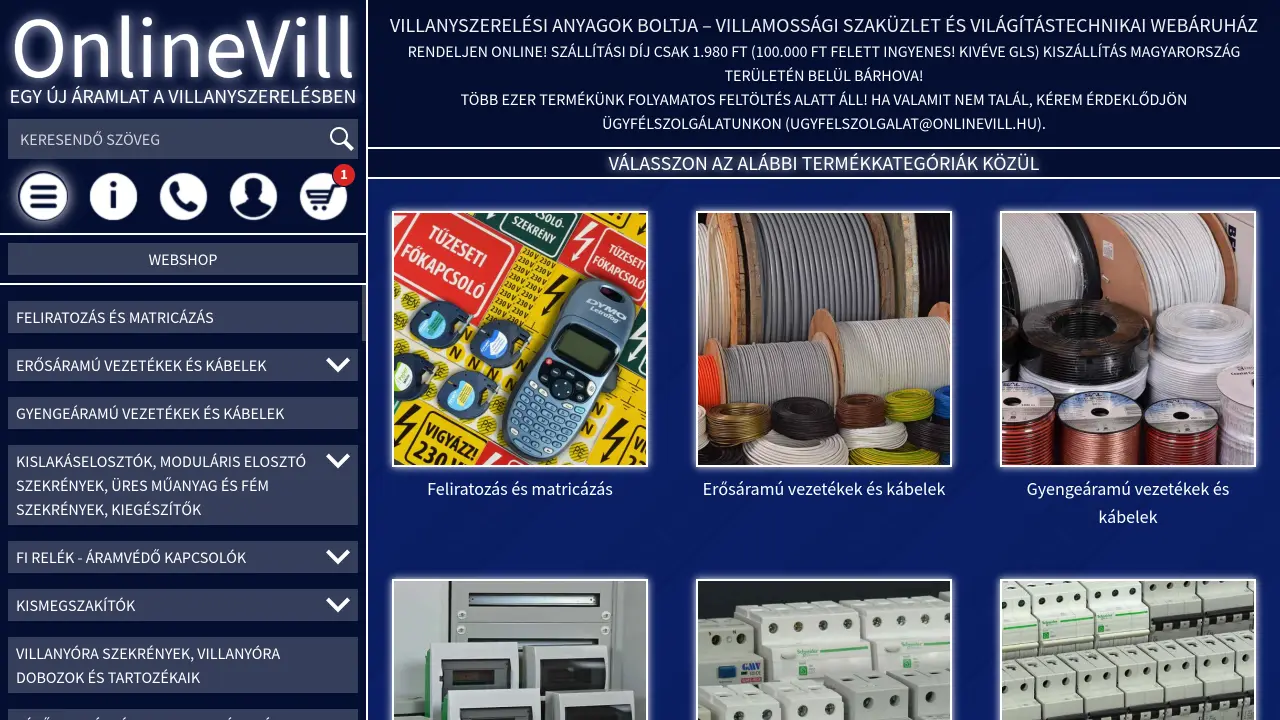 Custom Webshops - Onlinevill